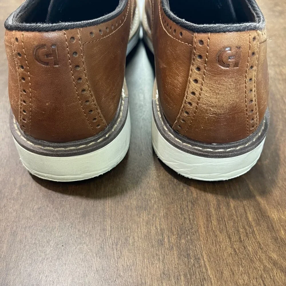 Cole Haan Go To Oxford‎ Men's Size 9.5 Leather Dress Shoes Lace up British Tan